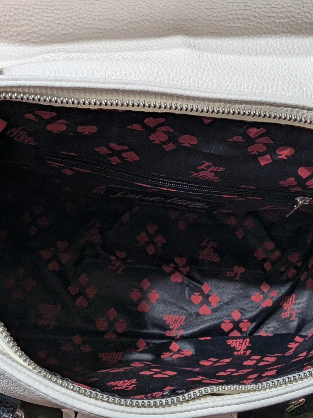Lux de Ville Black & White Studded Weekender Bag